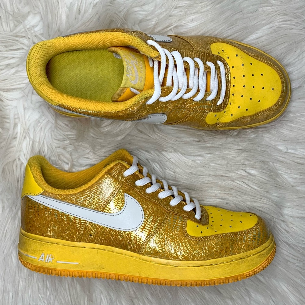 Yellow Snakeskin Air Force 1